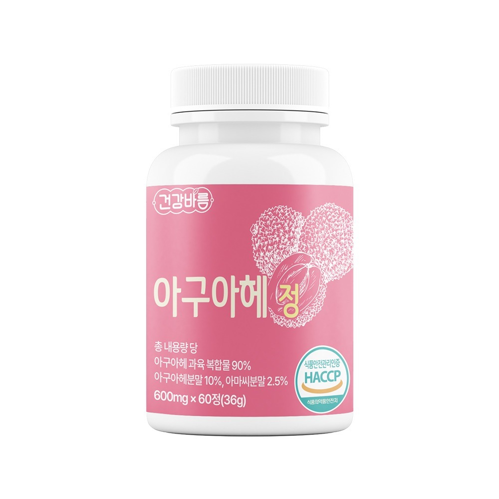 건강바름 아구아헤 정 600mg x 60정