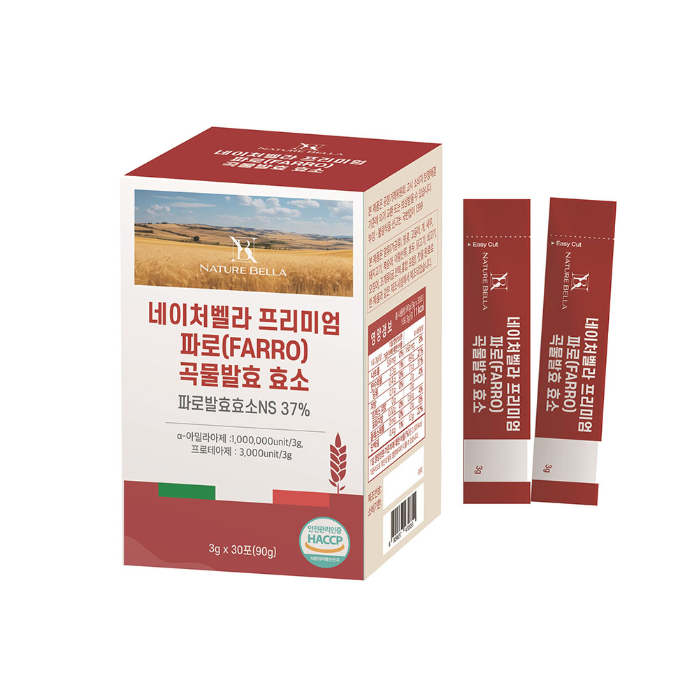 네이처벨라 프리미엄 파로 곡물발효 효소 3g x 30포