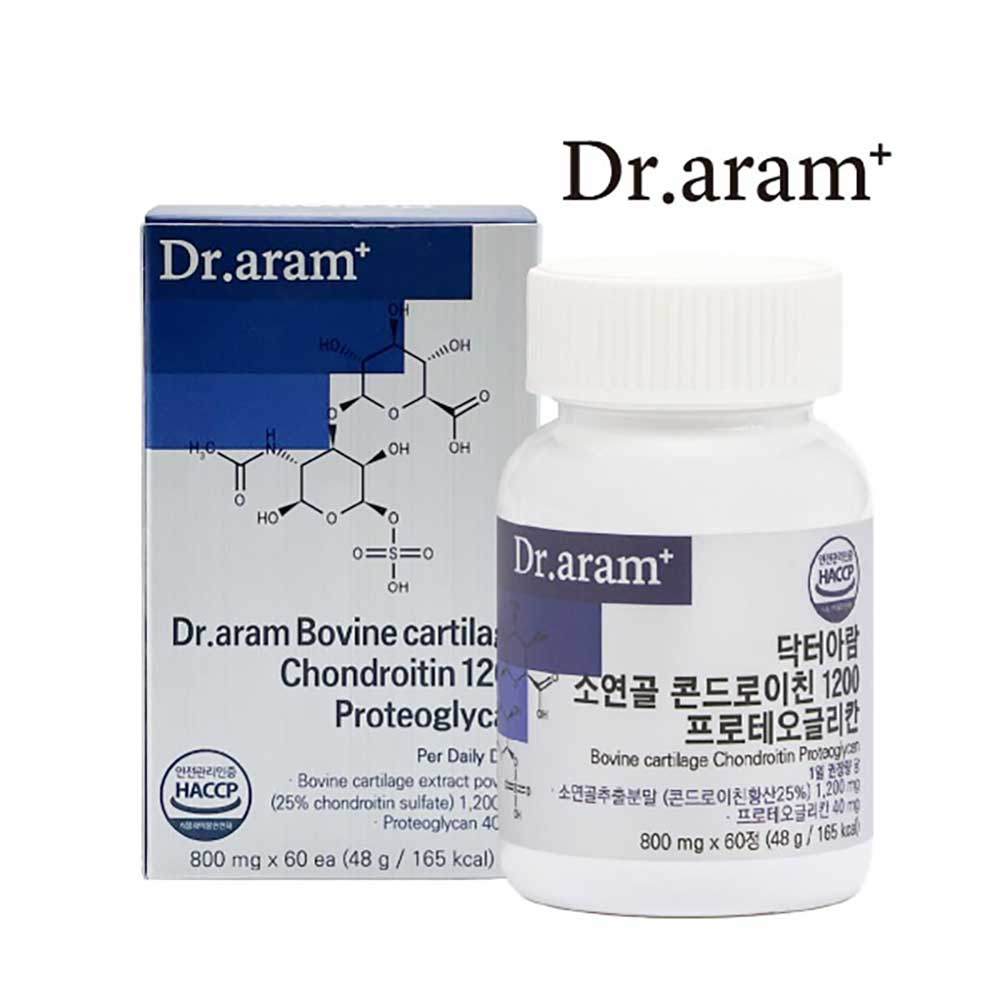 [닥터아람] 콘드로이친 1200 프로테오글리칸 소연골 800mg x 60정