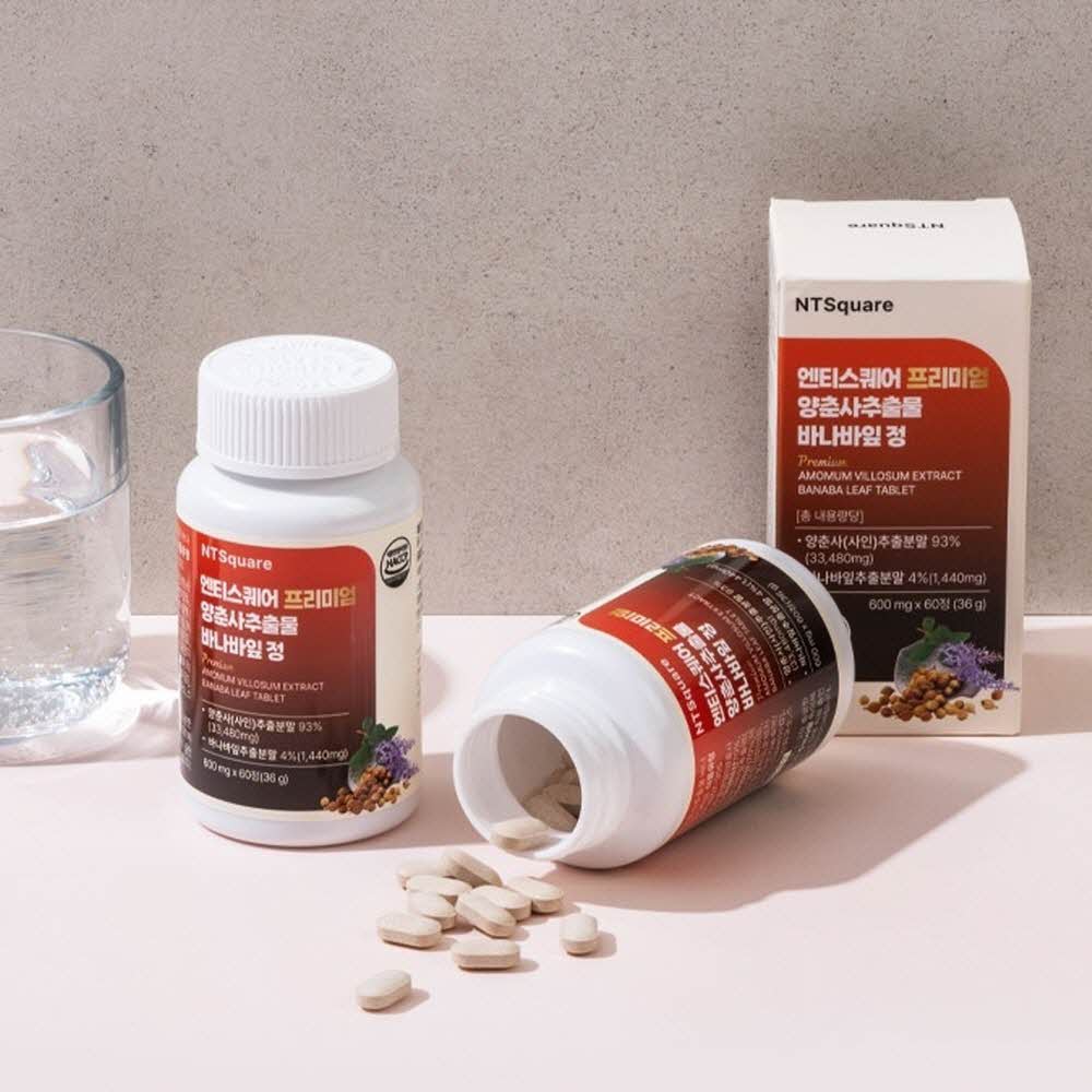 NTS 프리미엄 양춘사추출물 바나바잎 다이어트 600mg 60정