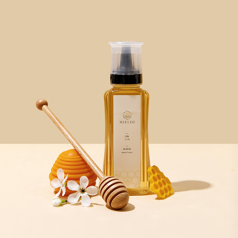 [국산 튜브형 벌꿀] 미엘드 자연벌꿀 300g (아카시아꿀/야생화꿀 택1)