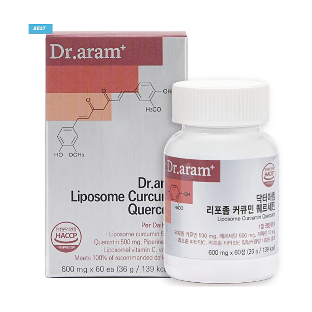 [닥터아람] 리포좀 커큐민 퀘르세틴 600mg x 60정