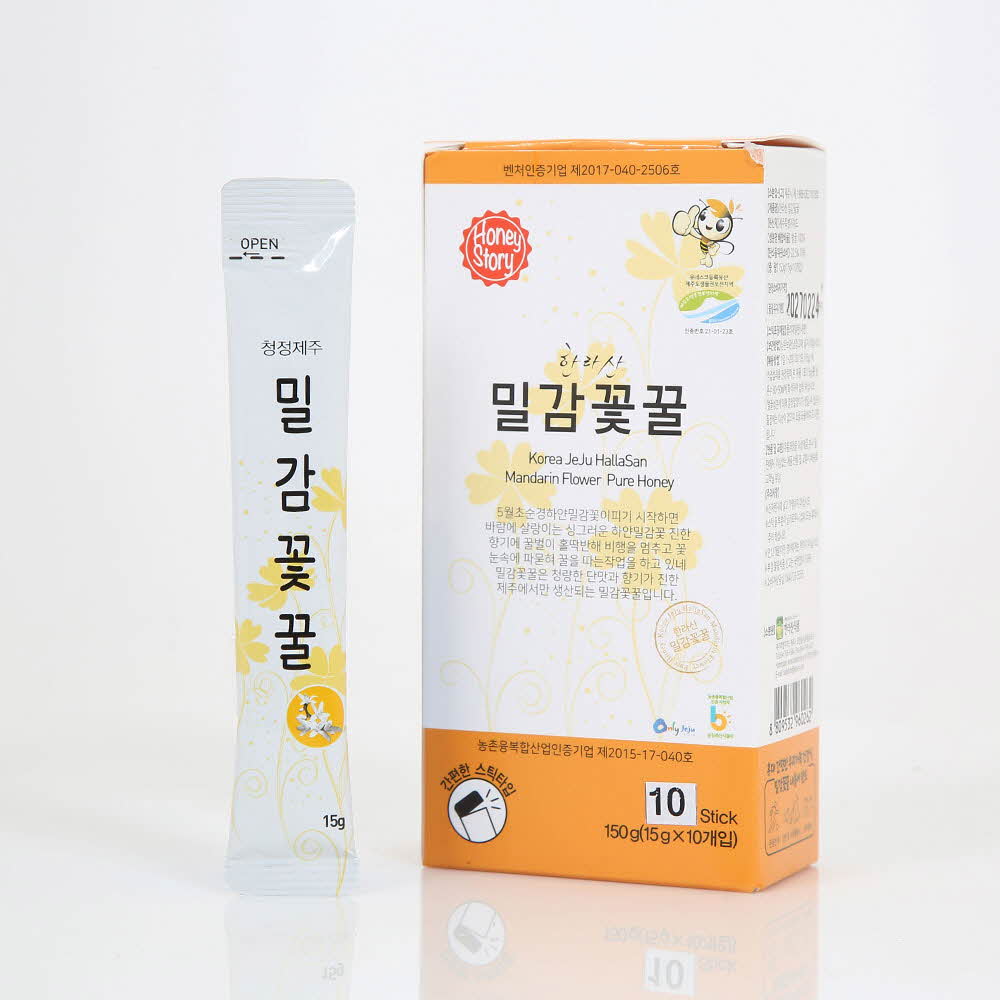 제주하우스 한라산 밀감꽃꿀 스틱 15g×10