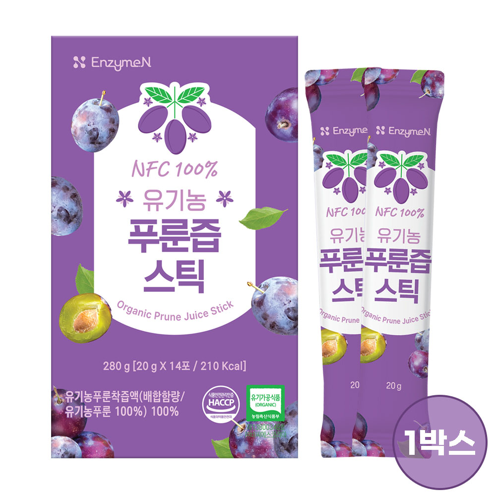 엔자임엔 NFC 하루1푸룬 유기농 100% 리얼 푸룬즙 20g x 14포 1박스