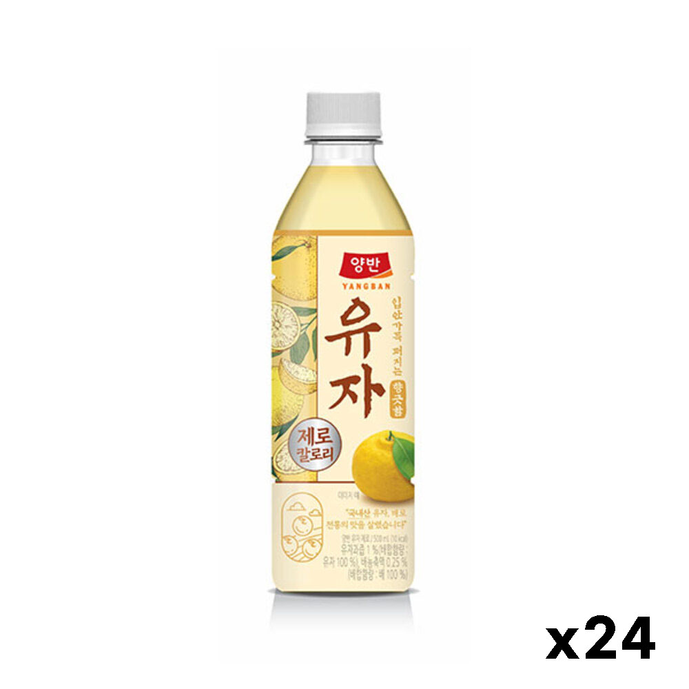 [동원] 양반 유자 제로 500ml x 24병
