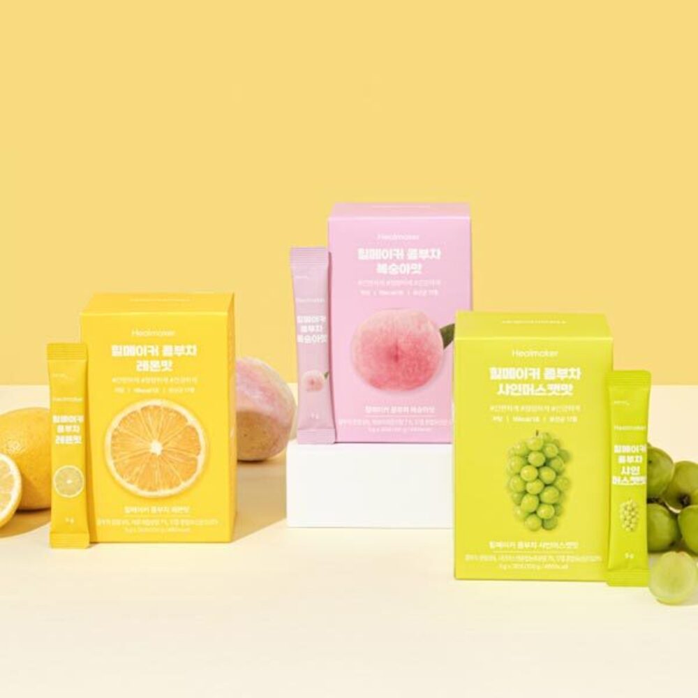 힐메이커 저칼로리 건강음료 콤부차 30포 (맛선택)/유통기한 26.02.27까지