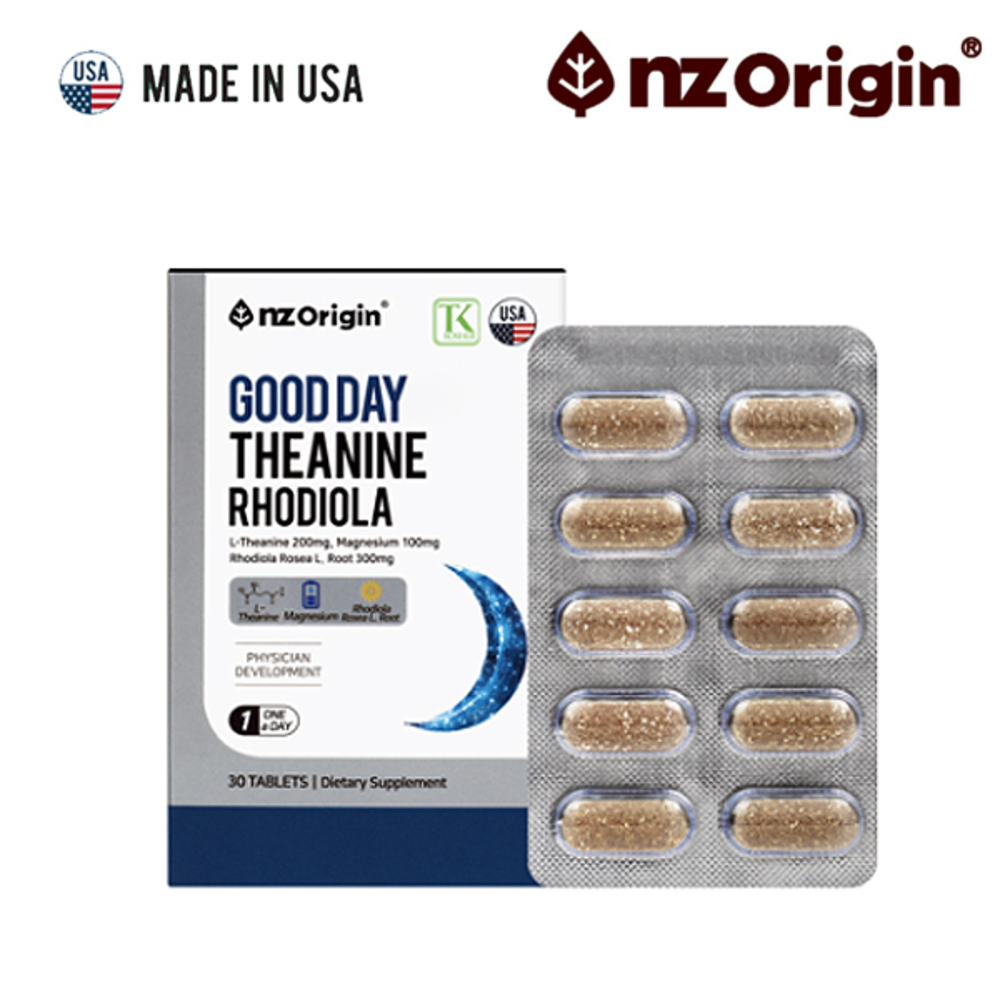 [엔젯오리진] 굿데이 테아닌 로디올라 30정 (긴장완화)