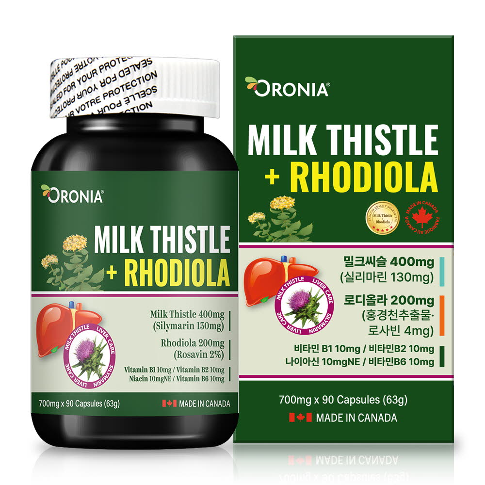 오로니아 밀크씨슬 플러스 로디올라 90캡슐 [90C]