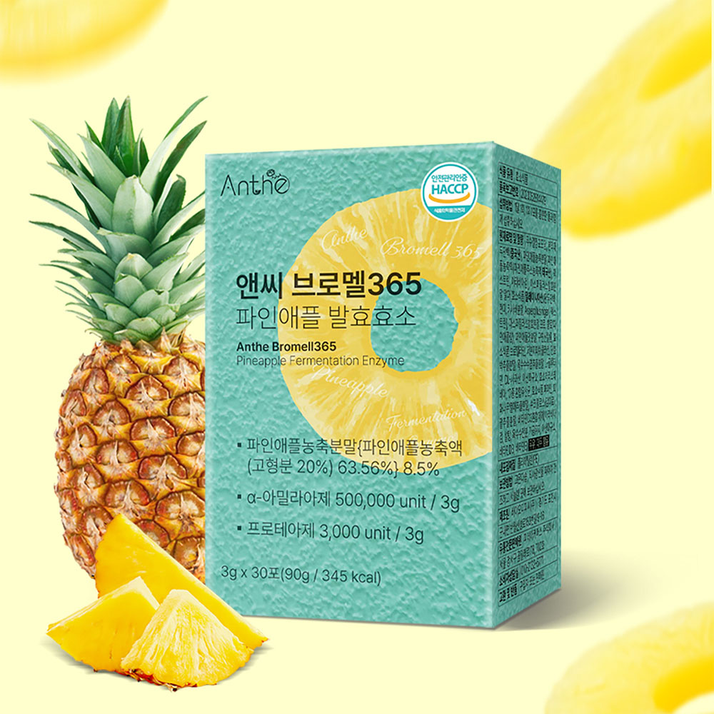 앤씨 브로멜365 파인애플효소 3g x 30포