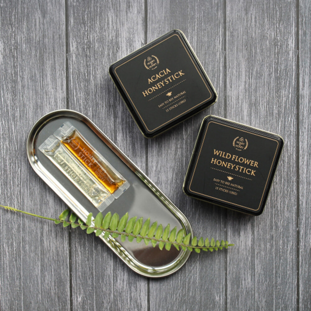 [허니] 100%국산 천연벌꿀스틱 야생화꿀10gx15개입(틴케이스)