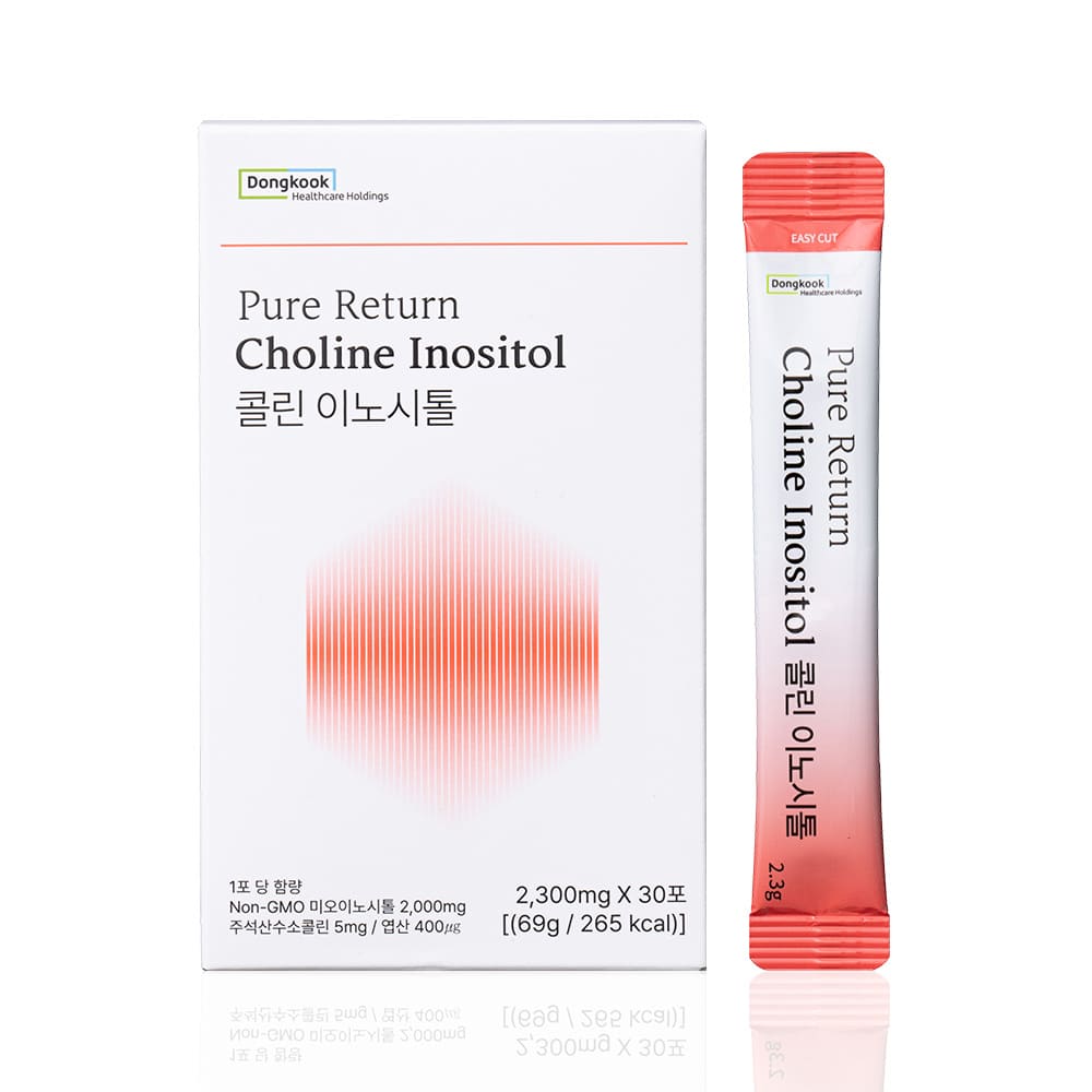 [에덴필드] 동국 퓨어리턴 콜린 이노시톨 2,300mg x 30포 1박스