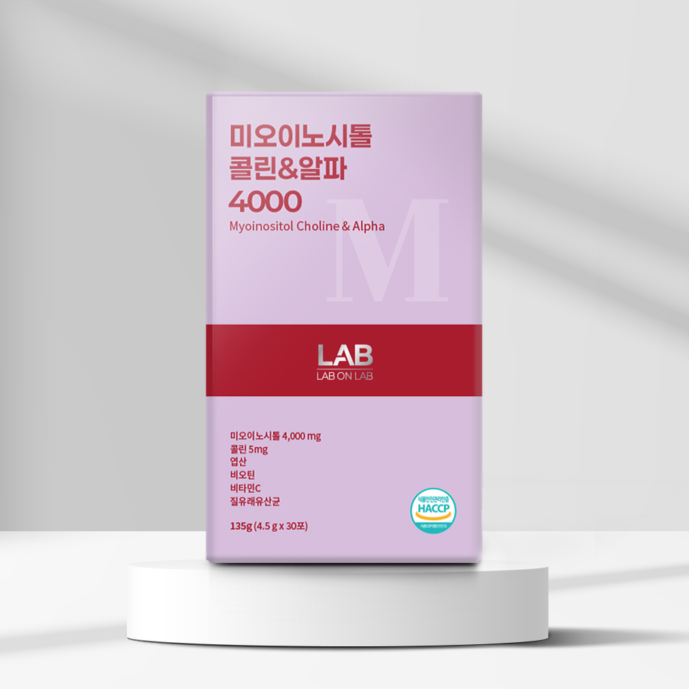 랩온랩 미오이노시톨 콜린&알파 4000 135g(30포)
