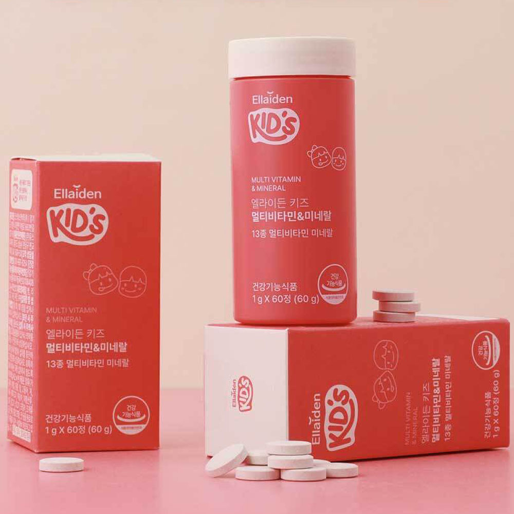 엘라이든 키즈 멀티비타민&미네랄/유통기한 26.04.10까지