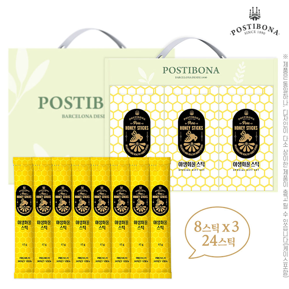 포스티보나 천연야생화꿀24스틱(8스틱3P)