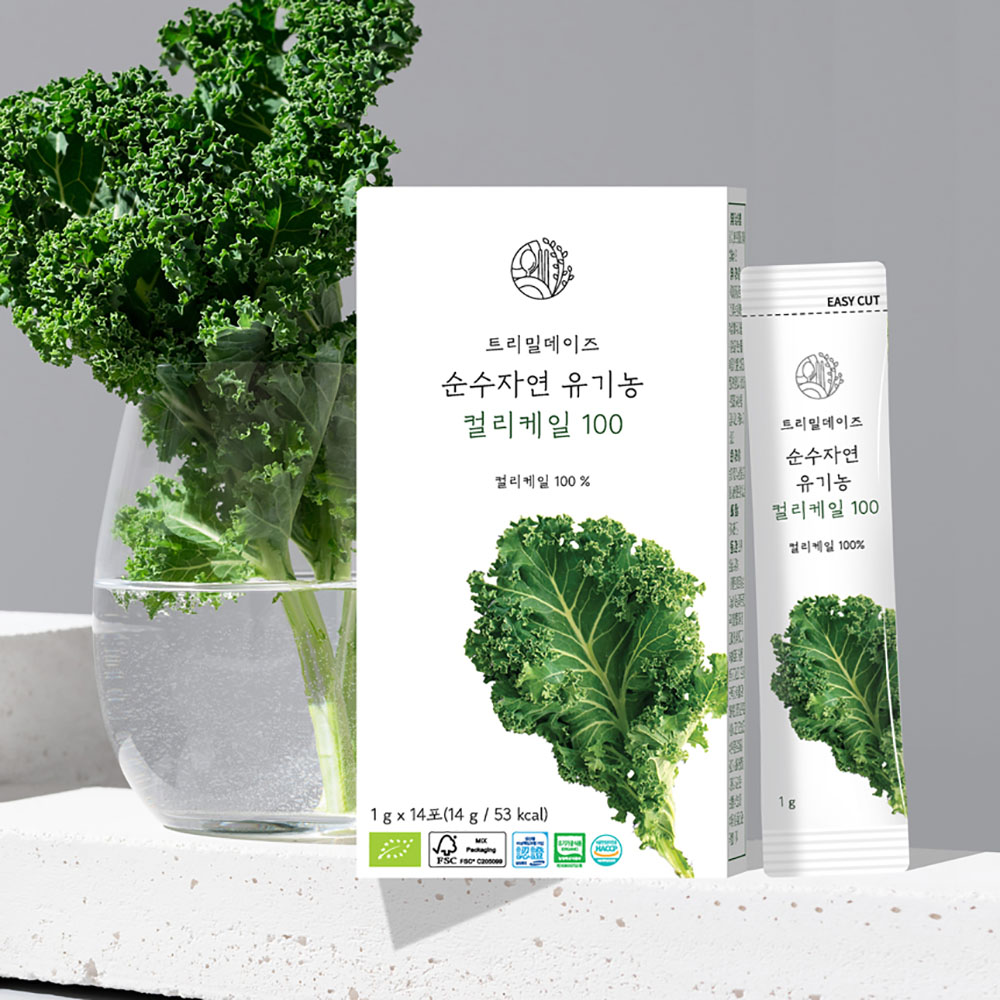 트리밀데이즈 순수자연 유기농 컬리케일 100 1g x 14포 1박스