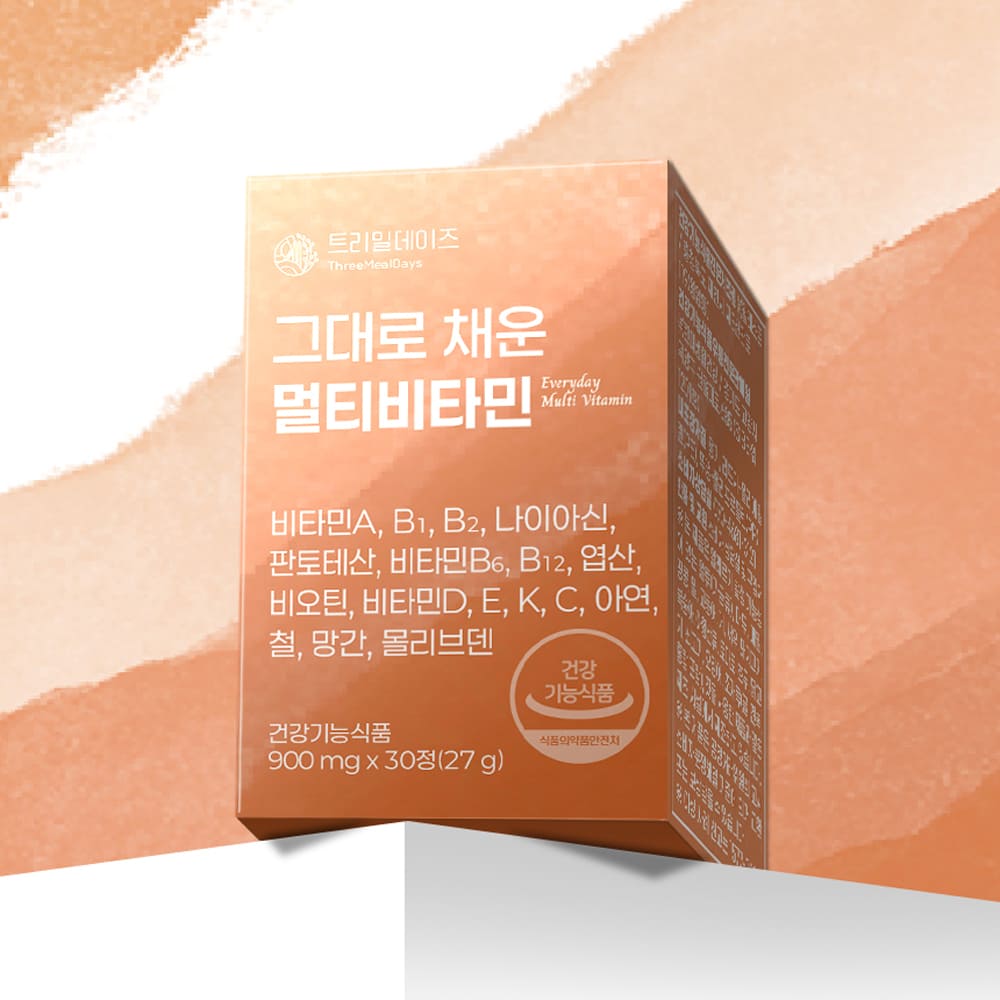 [트리밀데이즈] 그대로 채운 멀티비타민 900mg x 30정 1박스