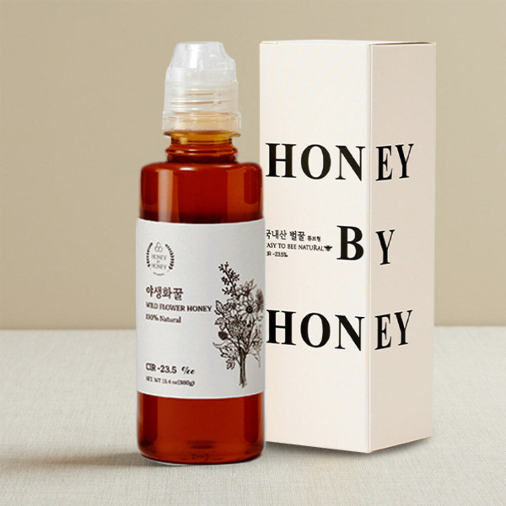 [허니] 100% 국내산 천연벌꿀 야생화꿀 380g