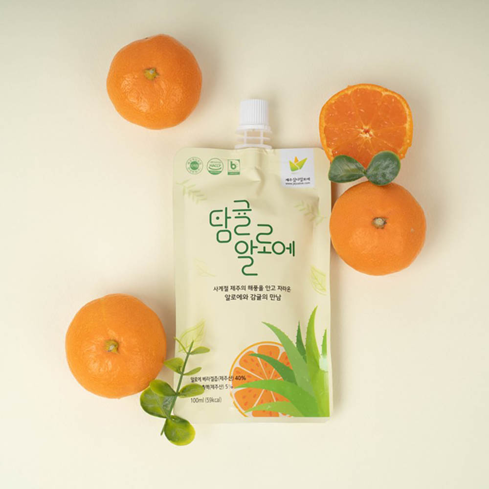 제주유기농 탐귤알로에 1box(100ml✕15봉)