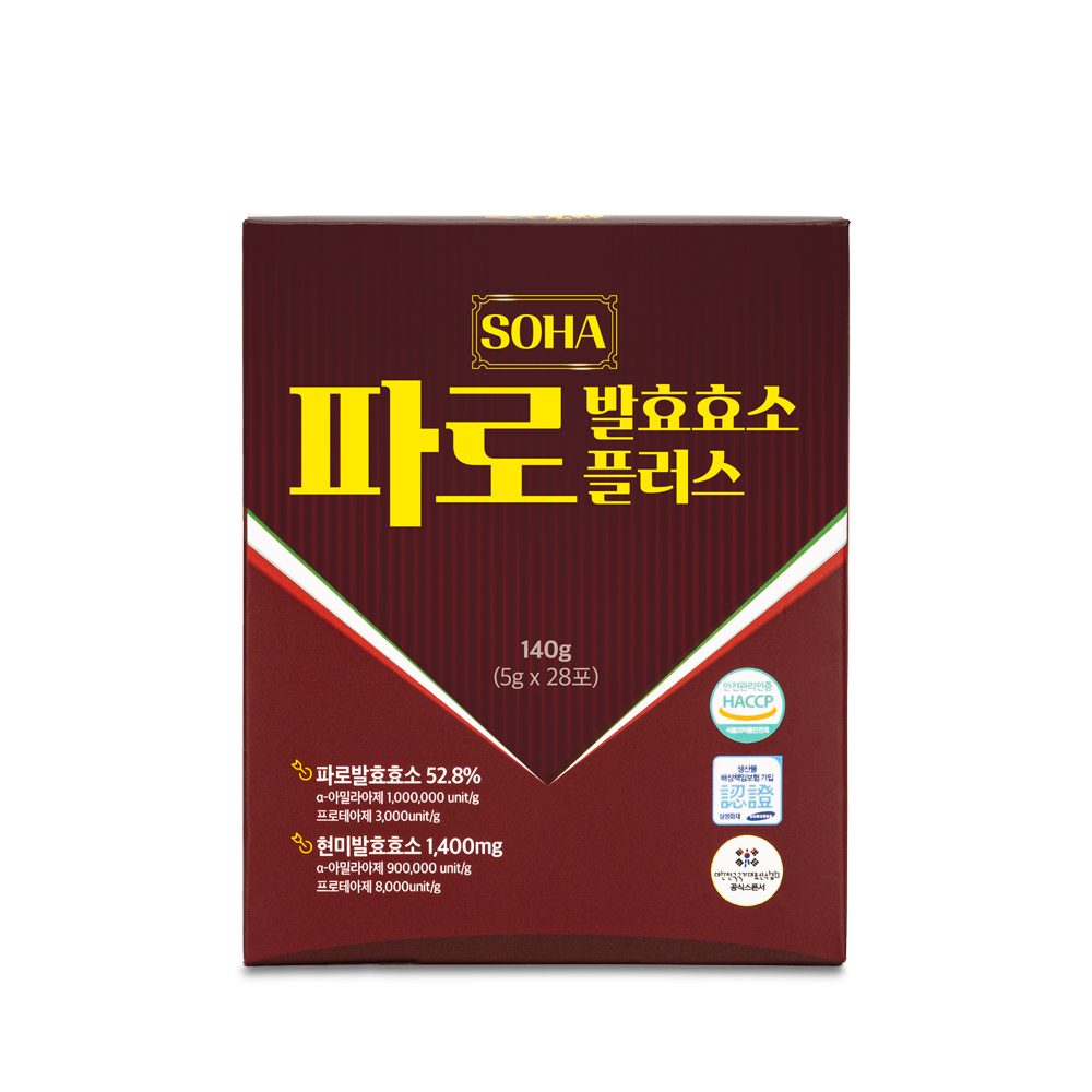 [백세식품] 파로 발효효소 플러스 5g x 28포 1개 스틱 하루 한 포, 혈당부터 면역까지 완벽 케어