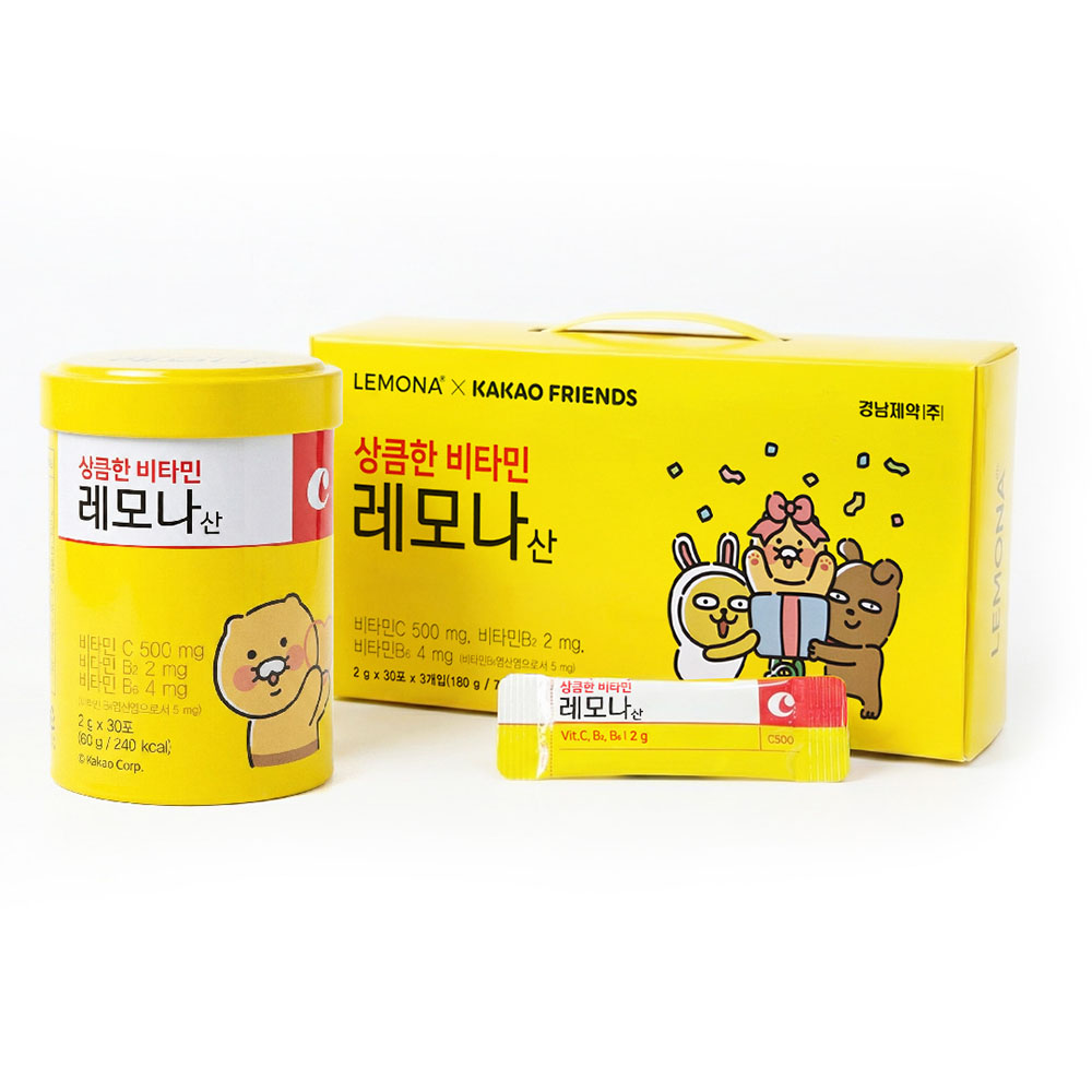 [한정판] 경남제약 레모나 카카오프렌즈 에디션 2g x 30포 (쇼핑백 포함)