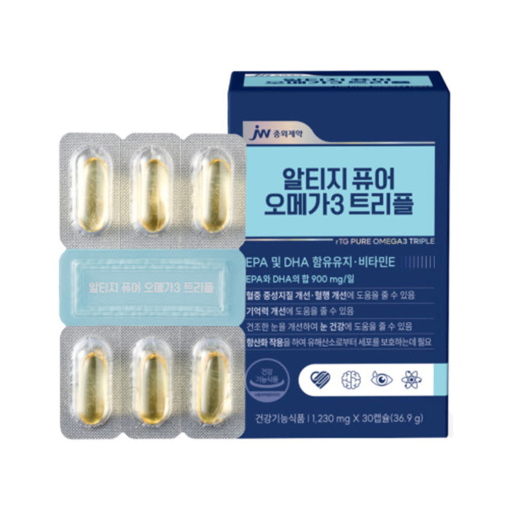 [JW중외제약] 알티지 퓨어 오메가3 트리플 (1230mg x 30캡슐)