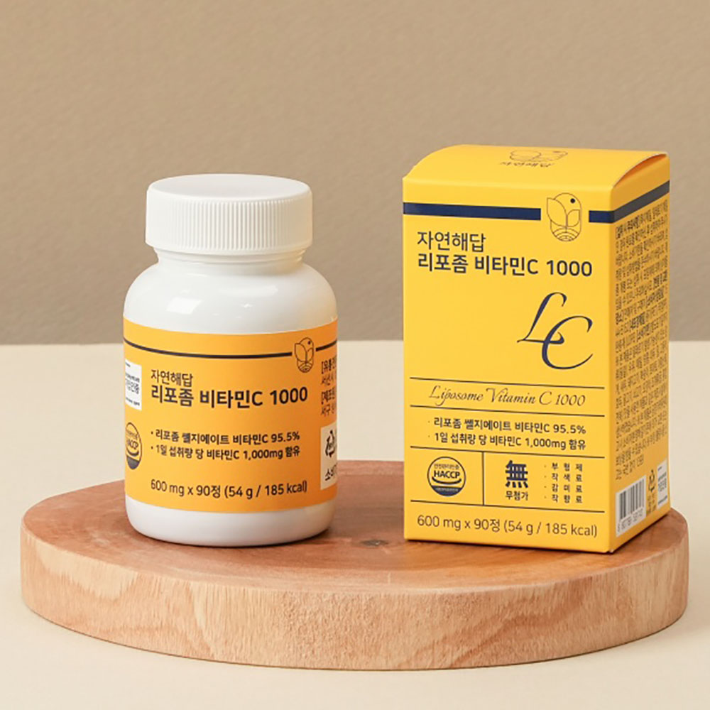 [자연해답] 리포좀 비타민C 1000 600mg x 90정