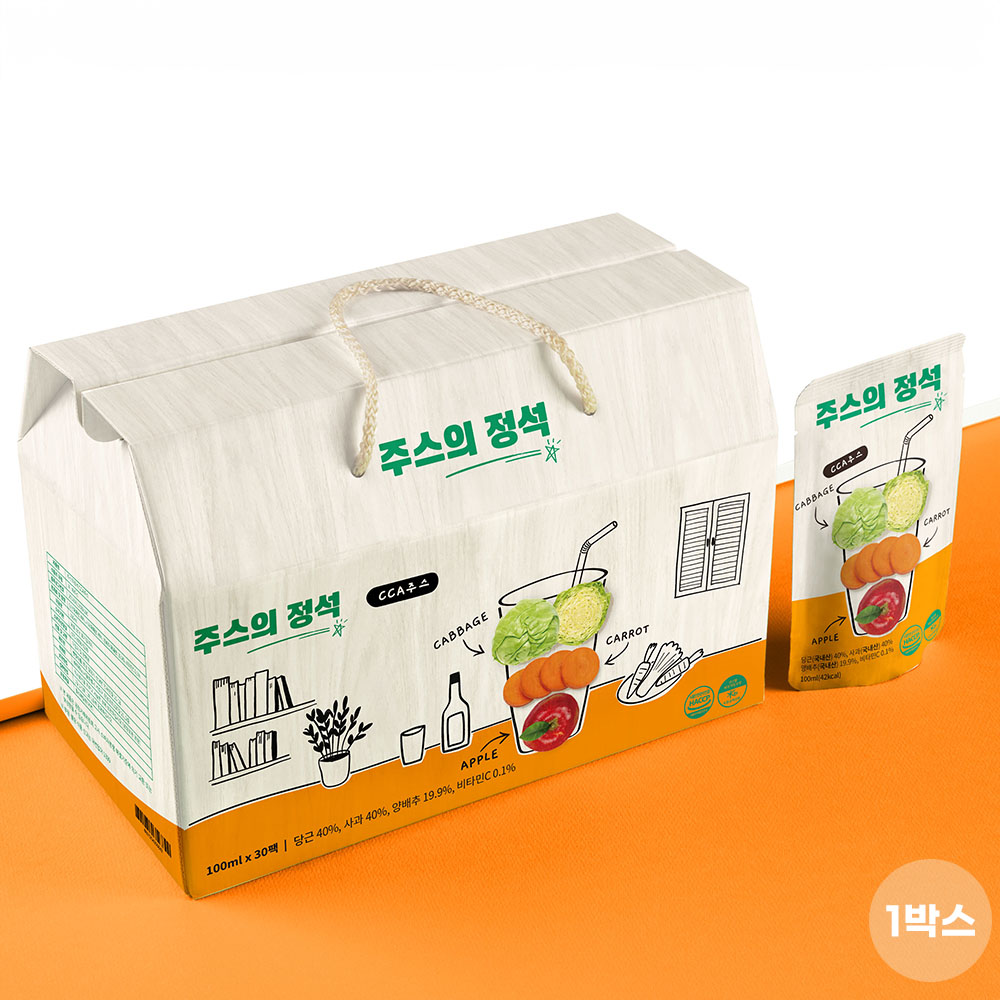 주스의 정석 당근 사과 양배추 프리미엄 CCA주스 1박스 (30팩) 일반포장