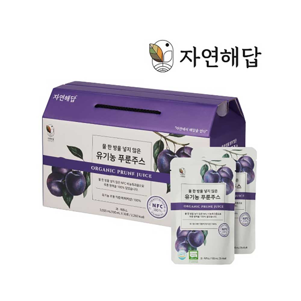 [자연해답] 유기농 NFC 100% 푸룬주스