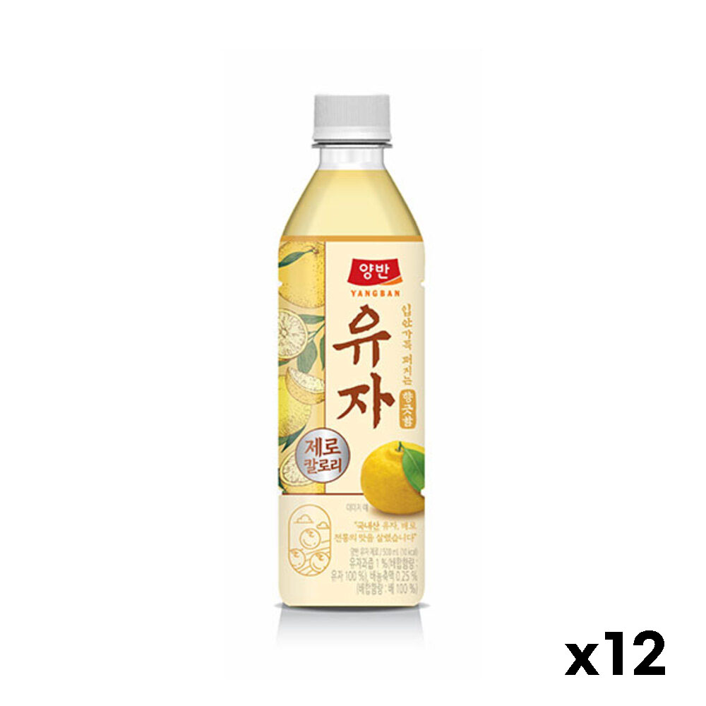 [동원] 양반 유자 제로 500ml x 12병