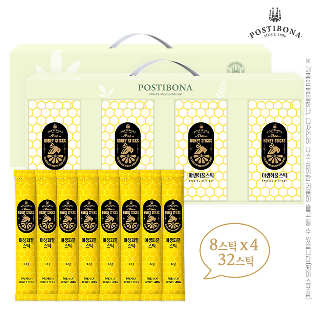 포스티보나 천연야생화꿀32스틱(8스틱4P)