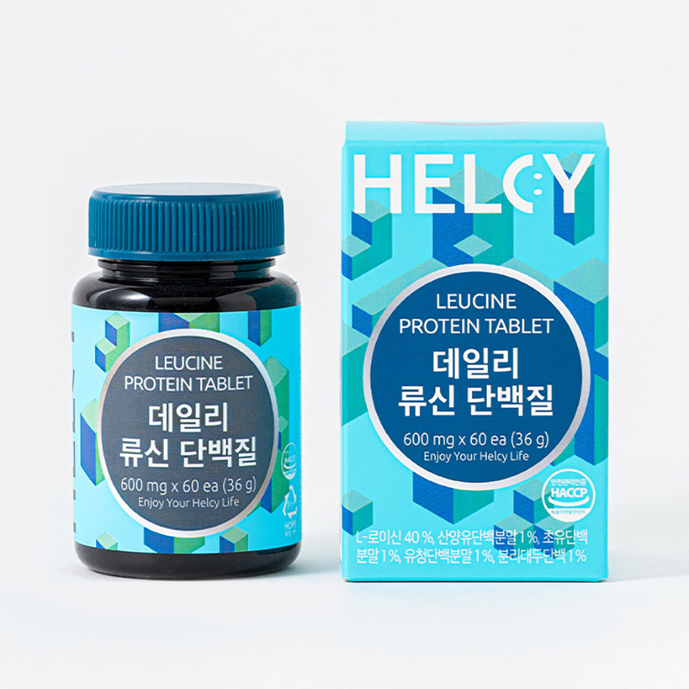 헬씨 데일리 류신 단백질(600mg X 60정)/근육 증진/손톱이 자주 깨질때/가는 머리카락/산양유단백/필수 아미노산HACCP