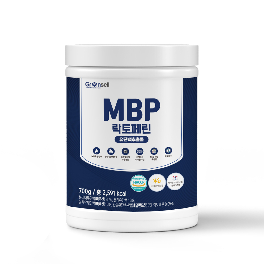 [백세식품] 프리미엄단백질 MBP 락토페린 유단백 700g 대용량 근육·갱년기·피부·골밀도 건강