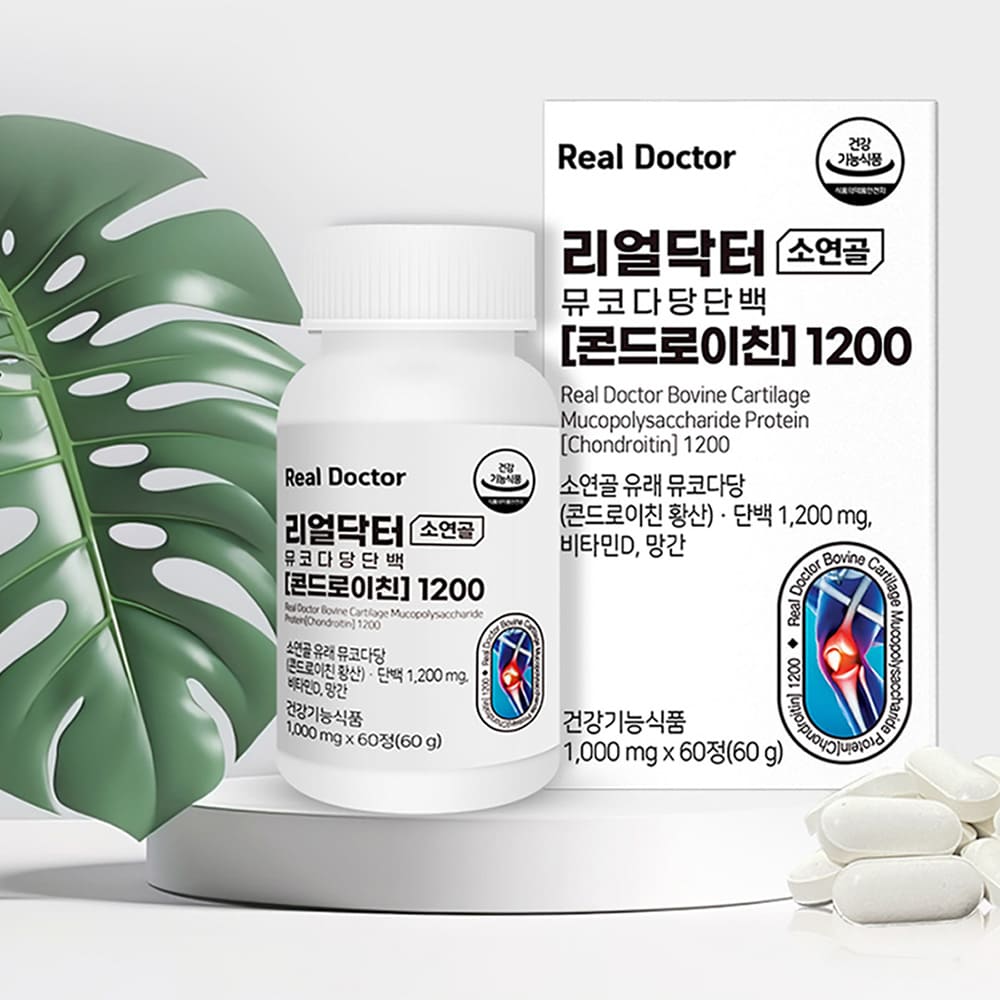 리얼닥터 소연골 뮤코다당단백[콘드로이친] 1200 1000mg x 60정