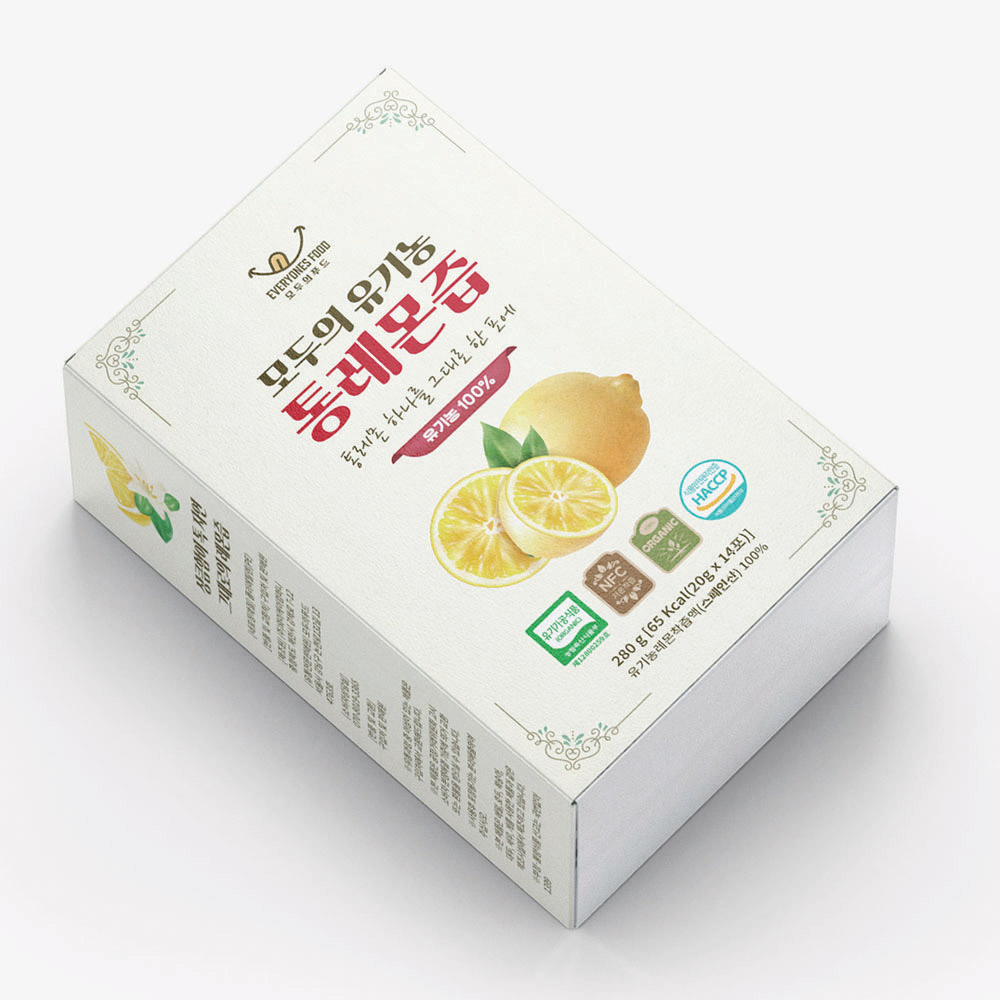 모두의 유기농 100% 통레몬즙 20g*14포(280g) 6개입