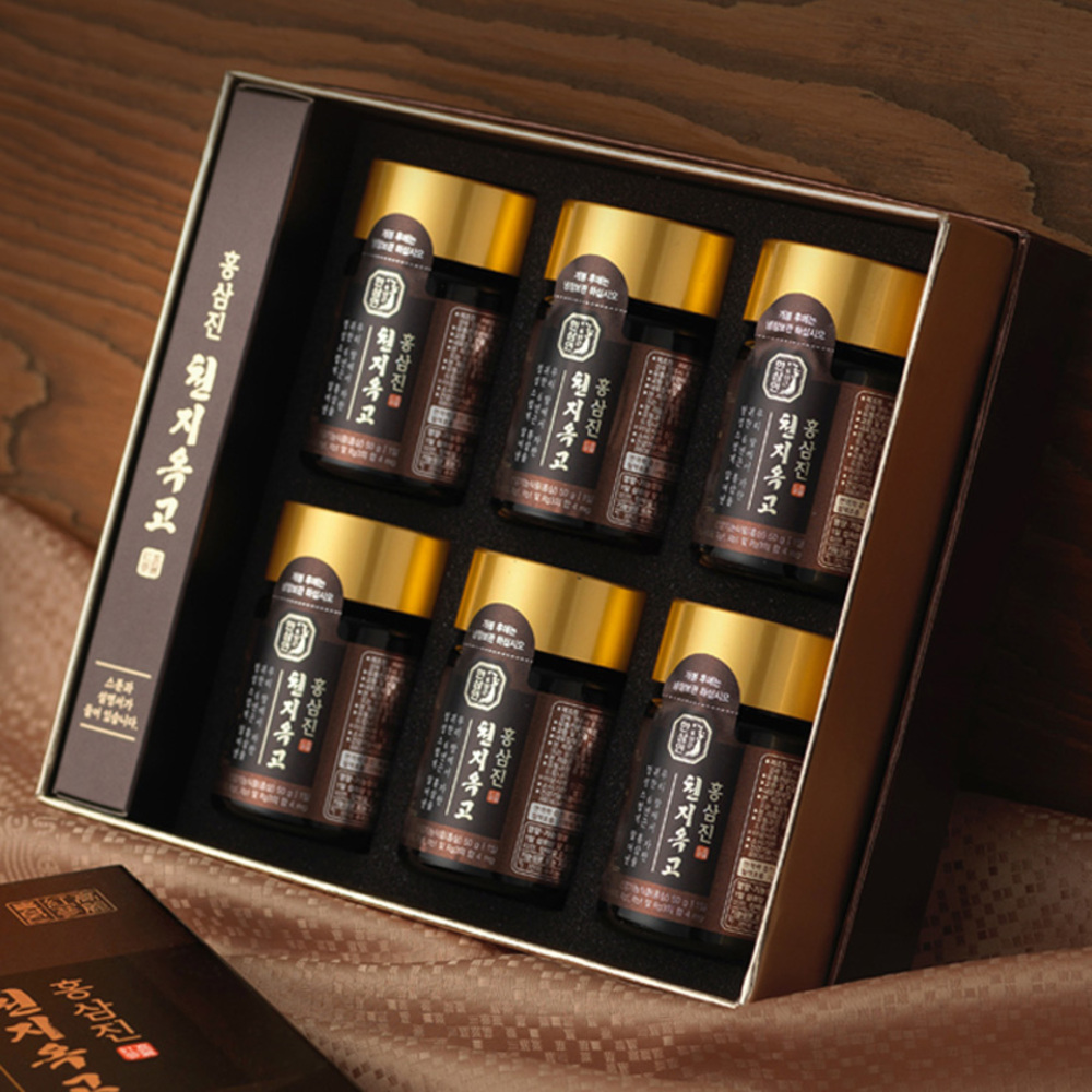 [한삼인] 홍삼진 천지옥고 50g x 6병(쇼핑백 포함)/유통기한 26.04.03까지