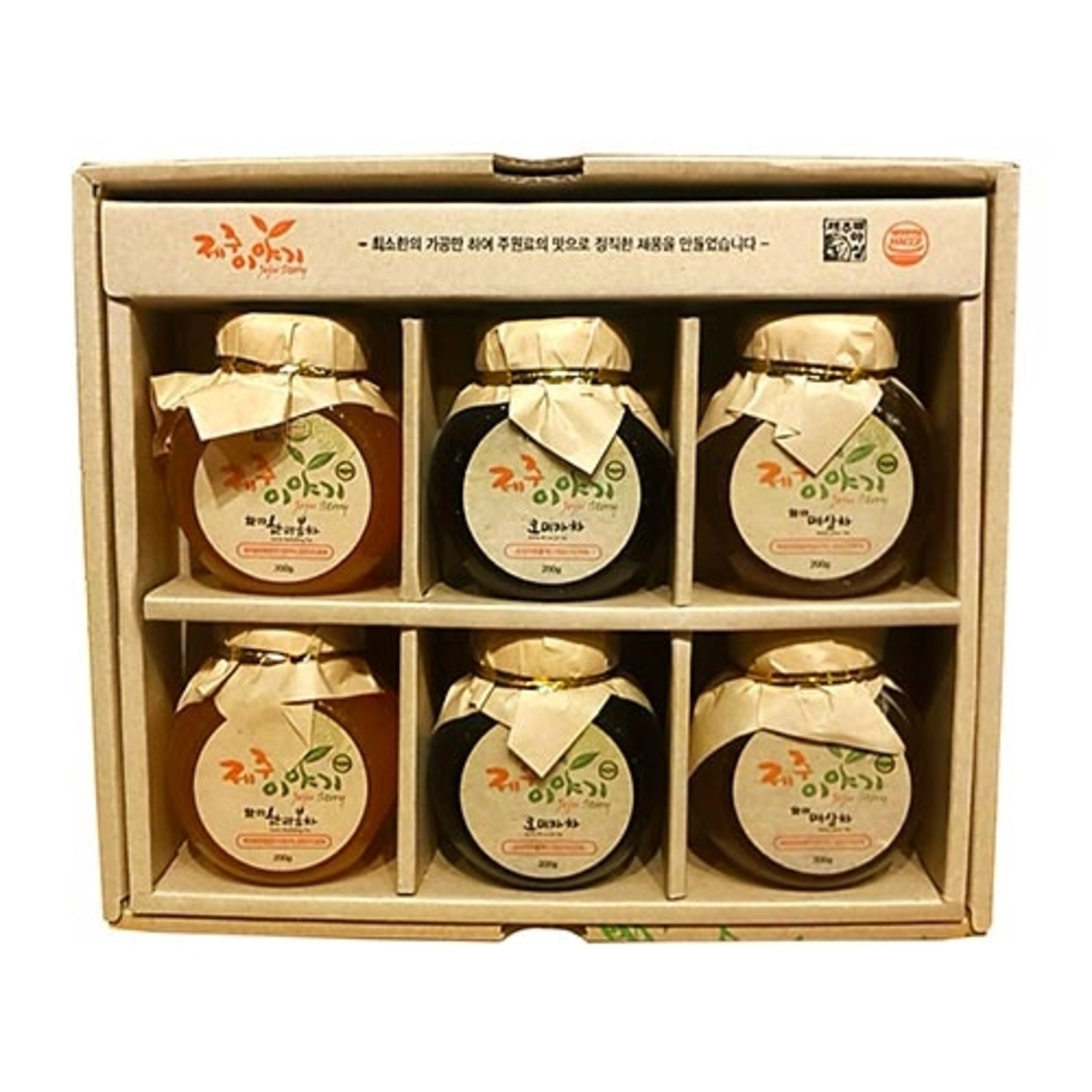 [제주하우스마켓] 꼬마 한라봉,오미자,매실차류 각2종 200g 6종세트