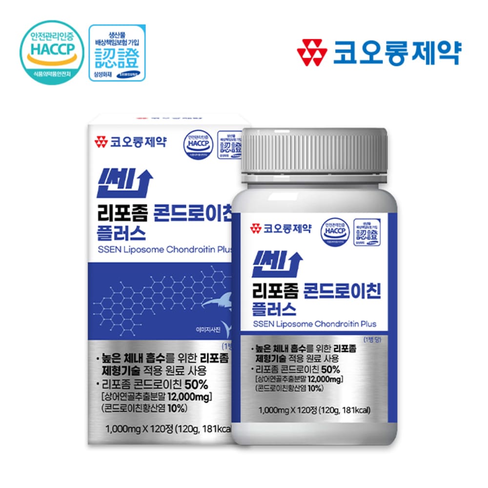 코오롱제약 쎈 리포좀 콘드로이친 플러스(4개월분)