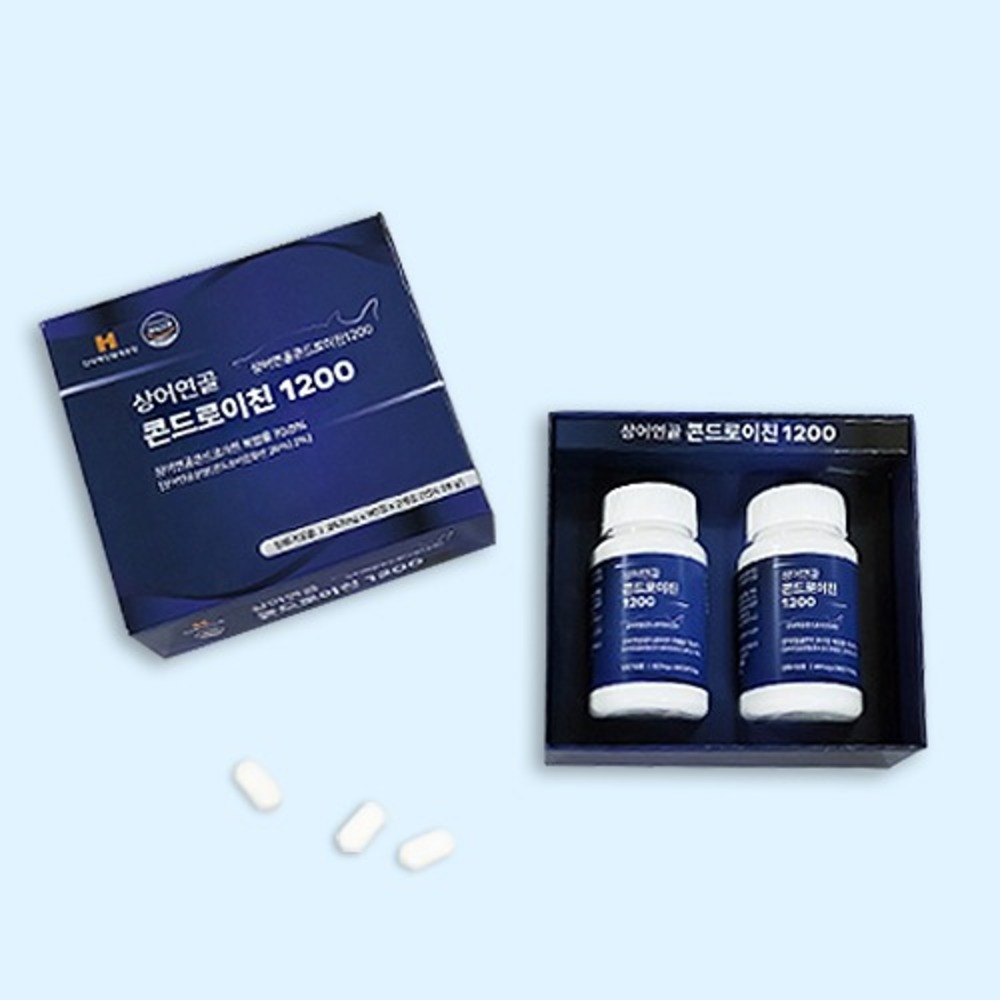 웰러스 상어연골 콘드로이친 1200 세트 857mg x 90정 x 2병