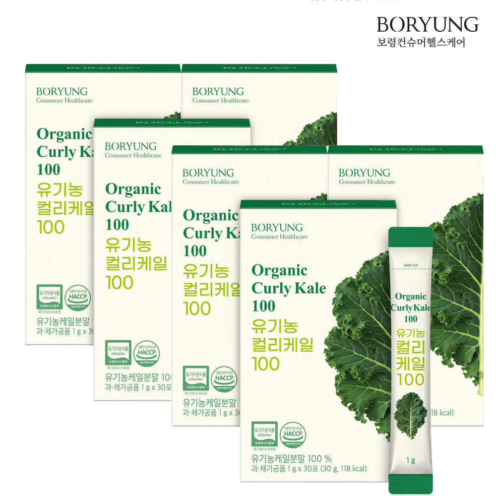 보령헬스케어 유기농 컬리케일 100 30포 6박스(6개월분)