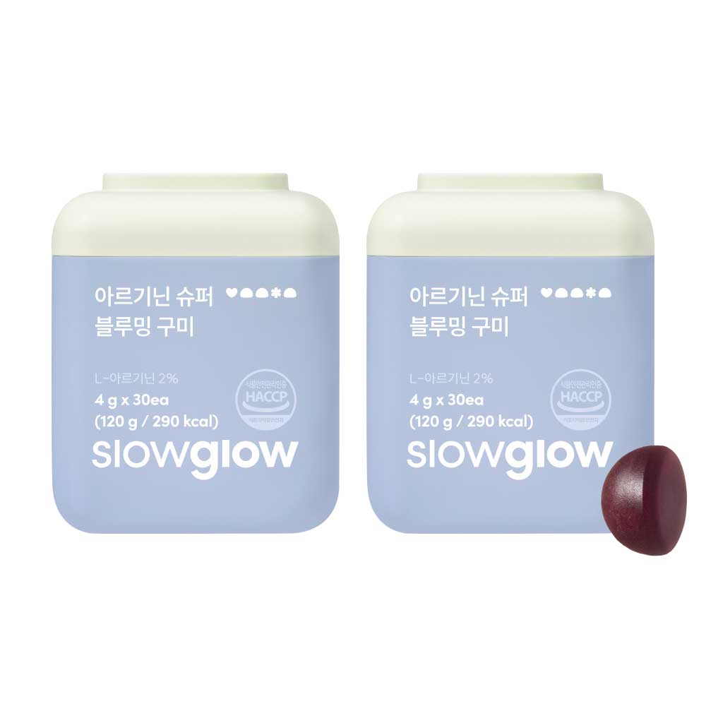 [슬로우글로우] 블루밍 수퍼 아르기닌 구미 (30구미) X 2EA