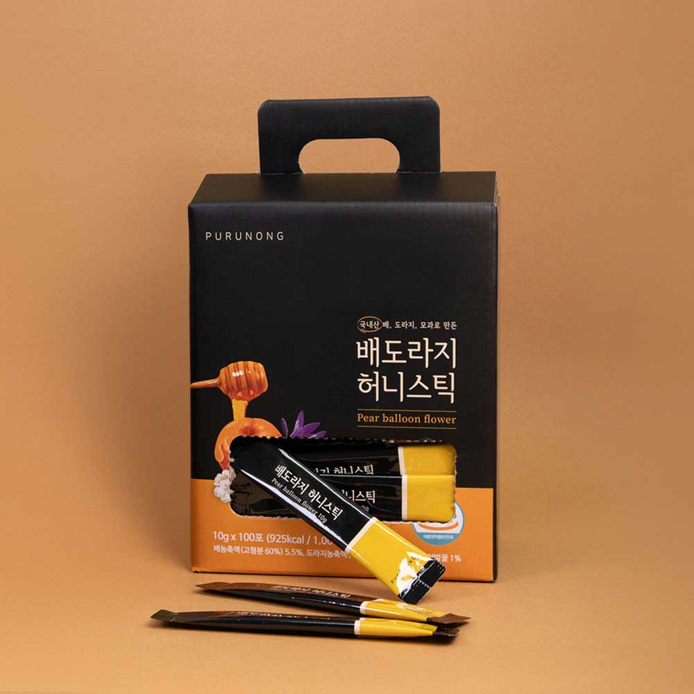 [푸르농] 배도라지 허니스틱 100포(쇼핑백)