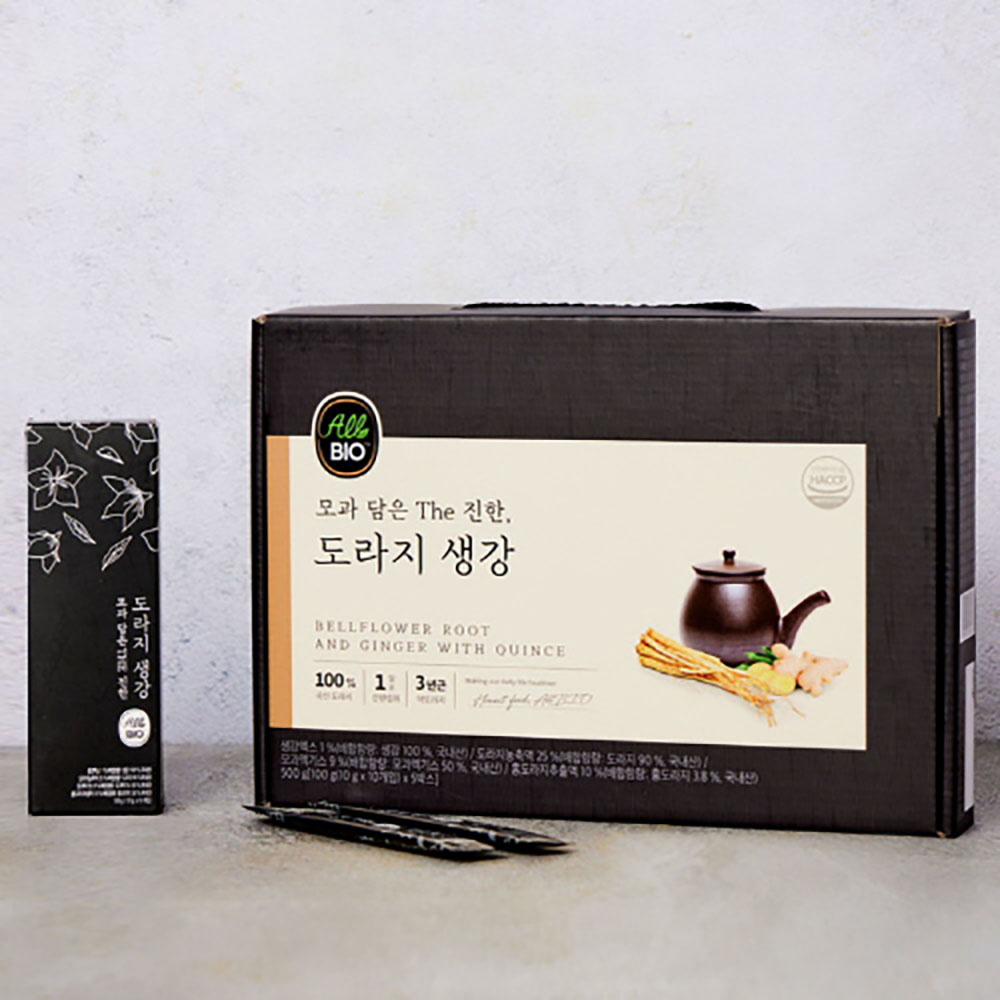 [NST바이오] 모과 담은 THE진한 도라지생강 10입×5박스_500g(10g×50입)