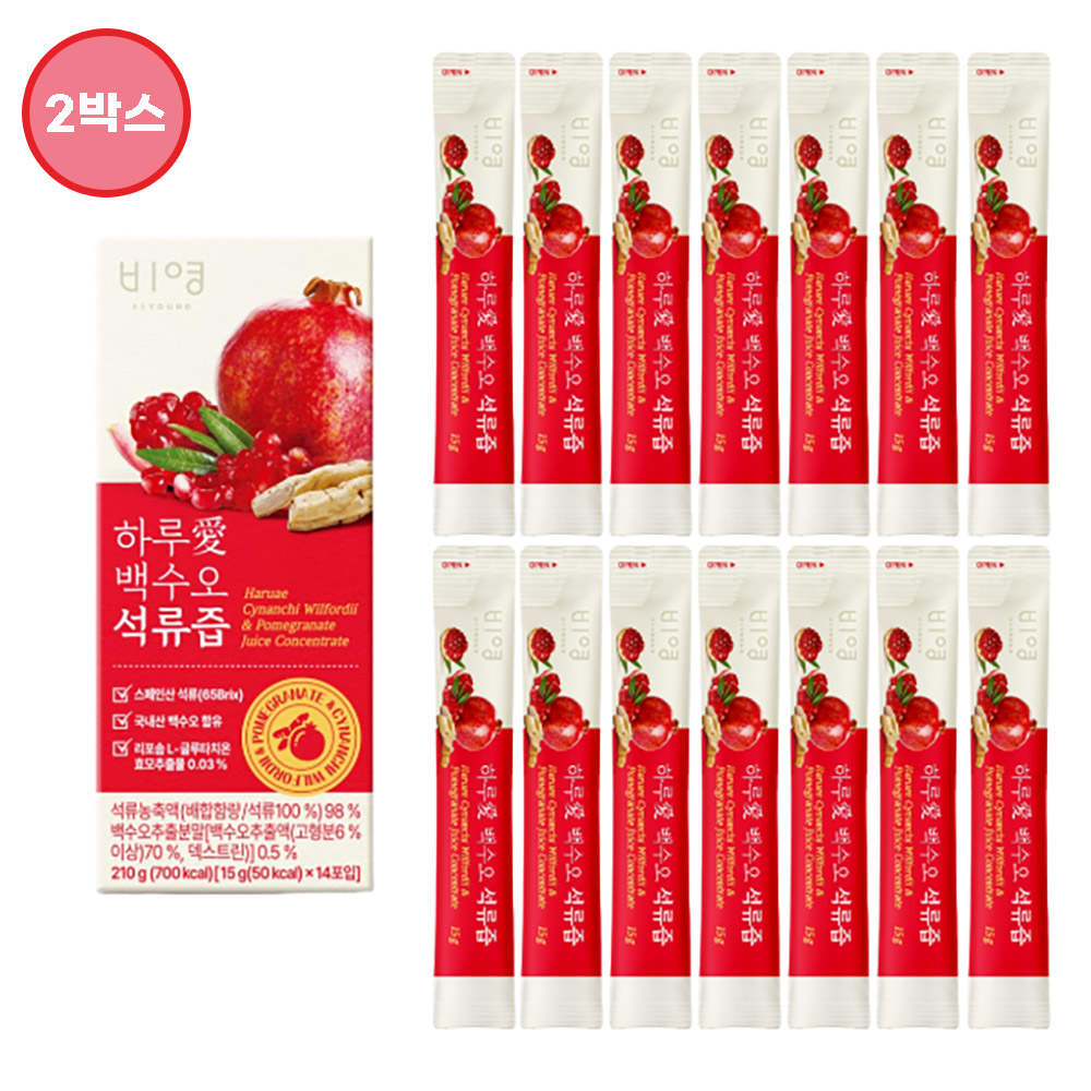 [하루애] 백수오 석류즙 2박스(15gx28포)