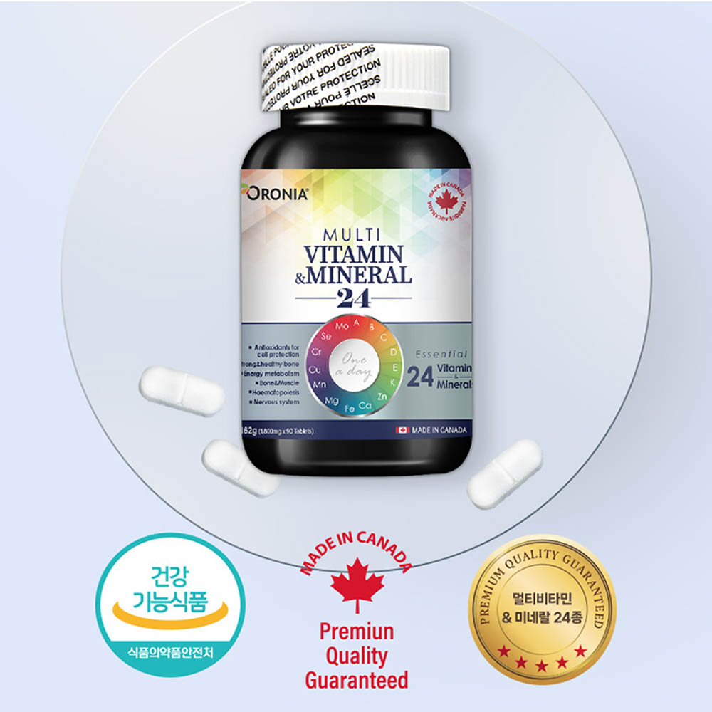 오로니아 멀티비타민 & 미네랄 24종 90정