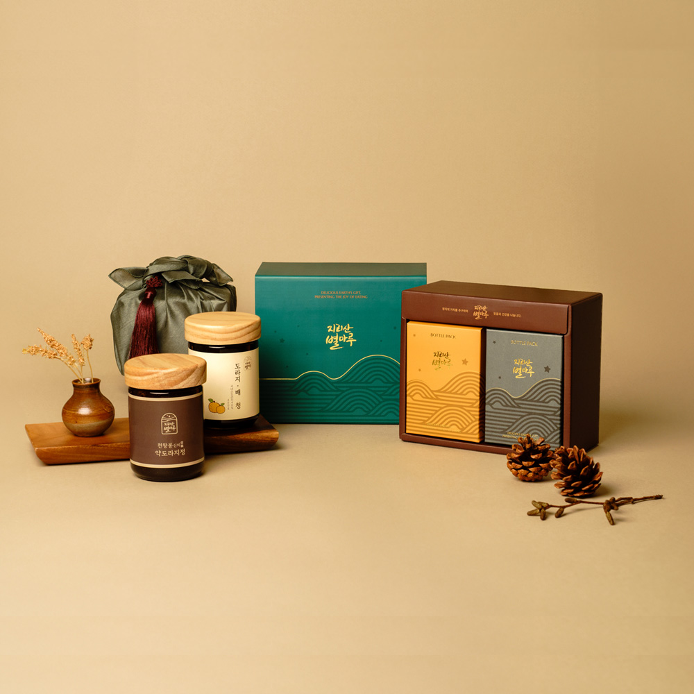 [지리산별마루] 도라지배청 400g 2개입 선물세트