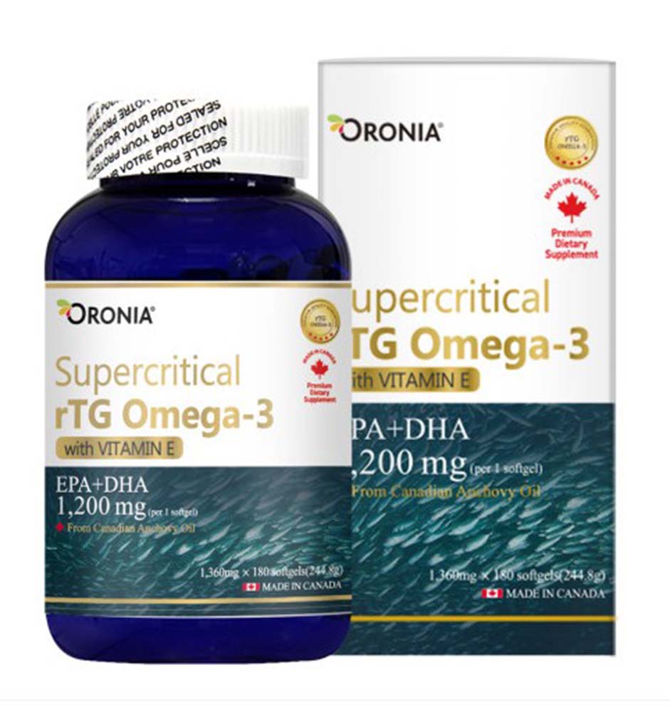 오로니아 초임계 알티지 오메가-3+비타민E 180캡슐