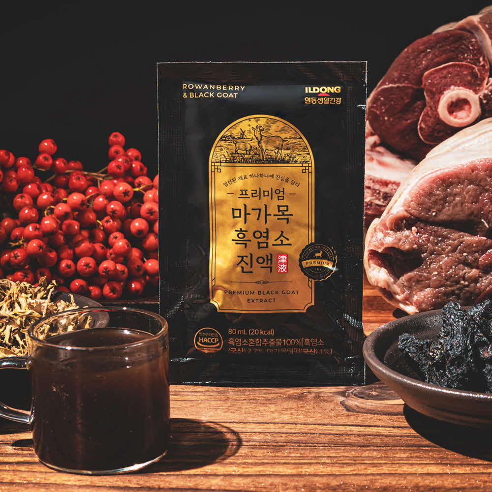 일동생활건강 프리미엄 마가목 흑염소 진액 (80ml x 30포)