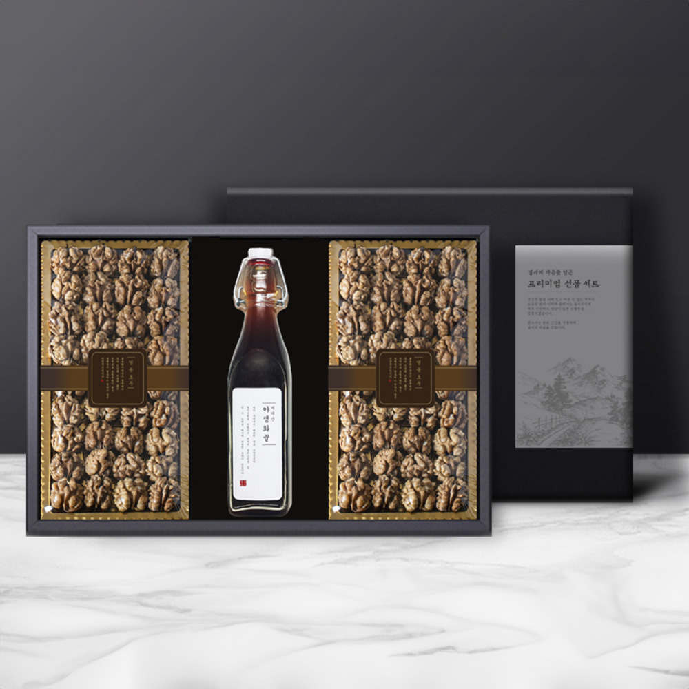 [어썸퓨어] 프리미엄 지리산 청정 꿀 & 호두 3종 세트