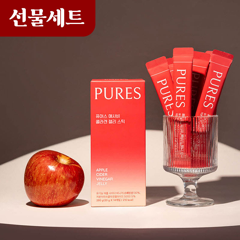 퓨어스 애사비 콜라겐 젤리 스틱 선물세트 (20gX14개X6박스)