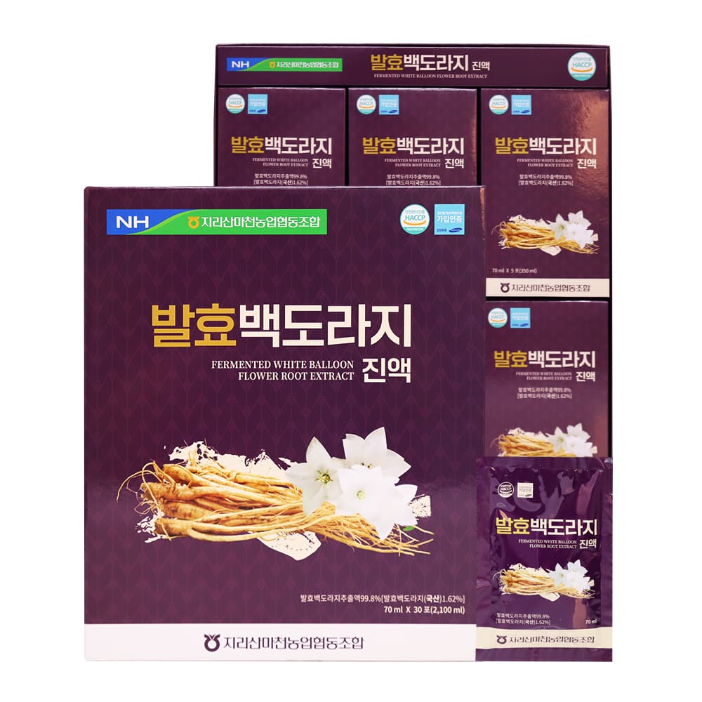 [지리산마천농협] 발효백도라지진액 (70ml*30포/선물용 쇼핑백 포함)